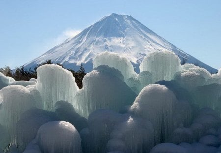 Icy peak - snow, cold, ice, winter