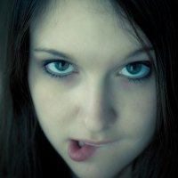 Women Green Eye