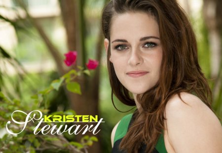 beautiful kristen stewart - stewar, kristen, girl, flower