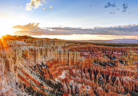 Bryce Canyon National Park at sunrise - bryce, park, sunrise, canyon