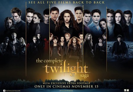 Twilight, New Moon,Eclipse,Breaking Dawn - entertainment, eclipse, breaking dawn, twilight, new moon, twilight saga, movies