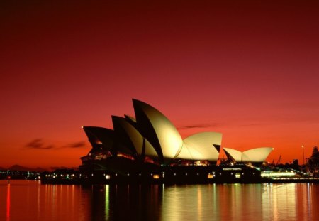 opera sydney - sydney, opera, water, sun