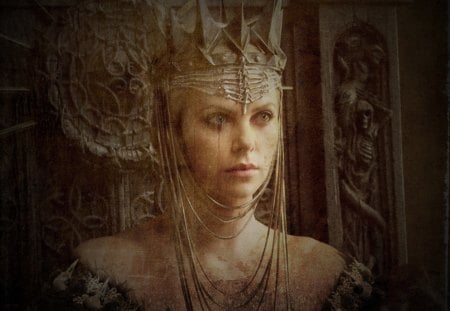 Charlize,The Queen - Queen, Movies, Charlize, Snow white, Fantasy, Photomanipulation, medieval