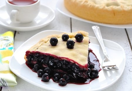 *** Blackcurrant pie *** - fresh, dessert, food, blackcurrant, pie