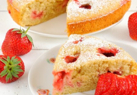 *** Strawberry cake *** - fresh, strawberry, home, food, made, cake