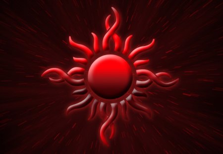 red sun - synbol, photo, red, sun