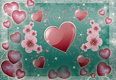 hearts of pink - pink hearts, sweethearts, lovehearts, pretty hearts