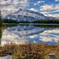 Mountain reflection