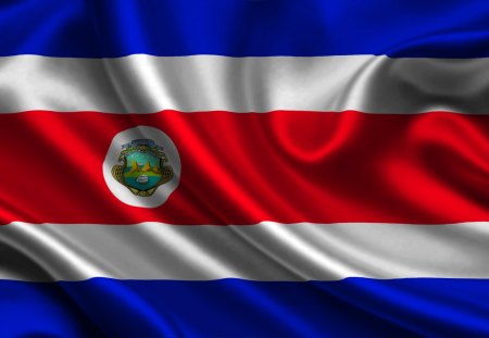 Costa Rica - costarica, country, satin, flag