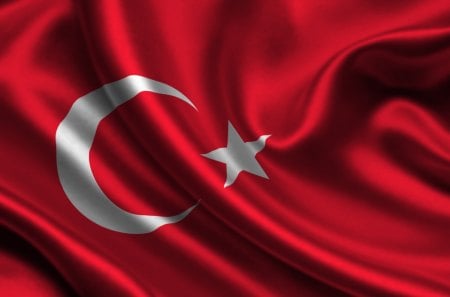 Turkey - flag, satin, turkey, country