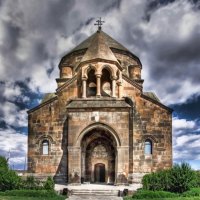 st. hripsime church in armenia hdr