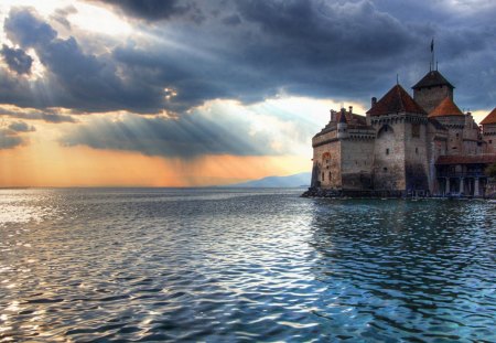 Castle - nature, entertainment, lake, other