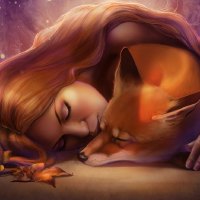 Sleeping foxy girl