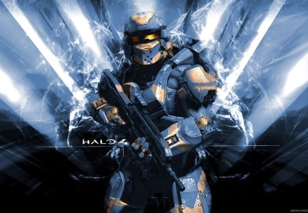 spartan warrior - epic, halo4, spartan, blue