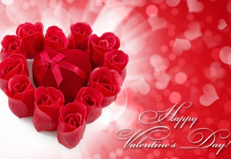 â™¥â™¥â™¥ Happy Valentine's Day â™¥â™¥â™¥ - love, roses, heart, red