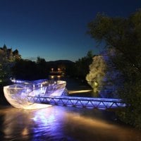 beautiful unusual bridge in austria