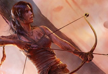 Tomb Raider - archer, beautiful, girl, tomb raider, video games, arrow