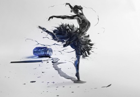 * - abstract, wp, ballerina, ink, bw, ballet, art, creative