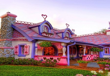 fAiry hOuS3,,,:) - fairy, house, pink, heart