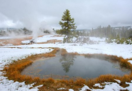 simply lOv3 it,,,:) - lake, snow, winter, fog, water