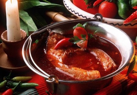 Hungarian Fishsoup - hungarian, food, fine, soup