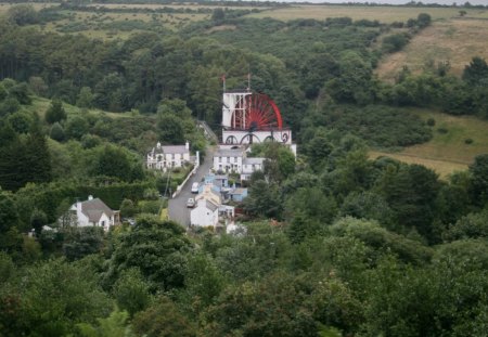 Laxey Wheel - of man, isle, wheel, view