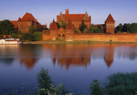 castle - nature, lake, uncensored, castle