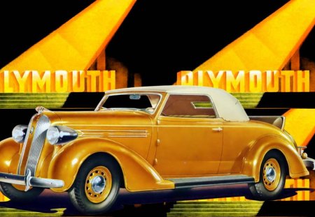 1936 Plymouth convertible coupe - Plymouth, cars, vintage, autos, automobiles, 1936 Plymouth