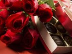 * Roses and chocolate *