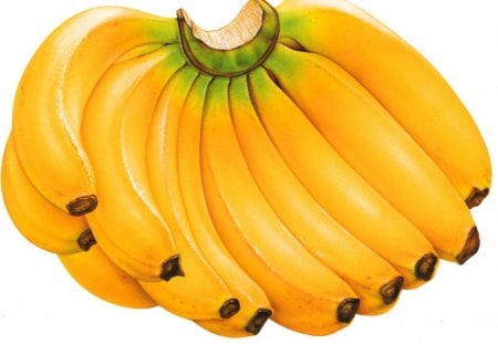 Bunch of bananas - fuits, yellow, food, banana, bunch