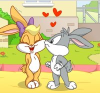 Bugs Bunny and Lola Bunny