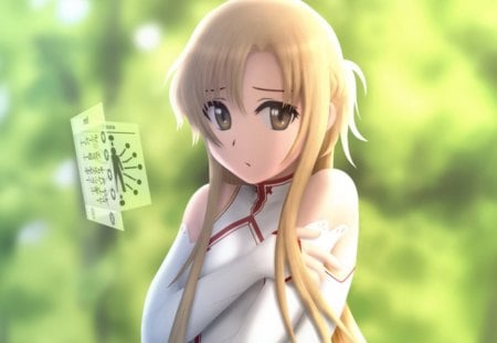 Yuuki Asuna - pretty, magic, female, maiden, sublime, sword art online, exquisite, women, brown eyes, gown, asuna, hot, yuuki asuna, berry, beauty, lady, cute, anime, divine, kawaii, dress, blonde, amour, long hair, plant, adore, magical, precious, gorgeous, ribbon, anime girl, beautiful, girl, blonde hair, lovely, brown hair, sweet, woman, angelic, adorable