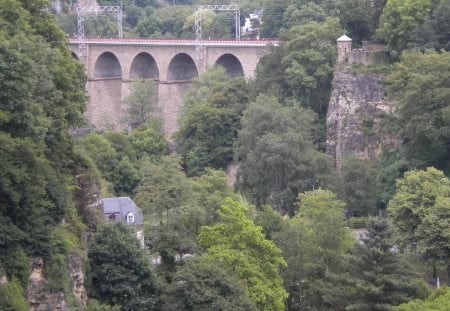 Luxembourg-Petrusse - bridges, ancient, views, places, monuments