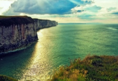 White Cliffs of Yorkshire - cliffs, yorkshire, white