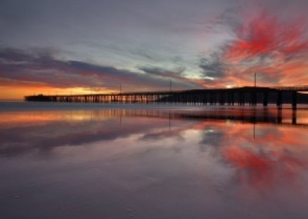 PatrickSmithPhotography - sky, beach, pier, sunset