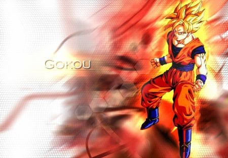 Goku - dragon ball, for a number guy, goku, cant think of a fourth