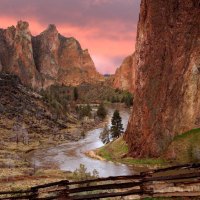 awesome river in the canyon