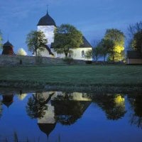 beautiful country church in sweden