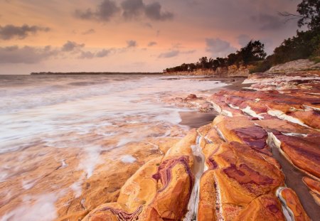 Sunset - sky, sunset, sea, clouds