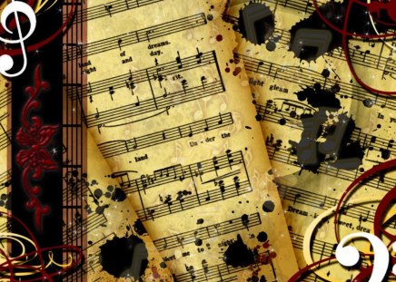 Music Score - Music & Entertainment Background Wallpapers on Desktop