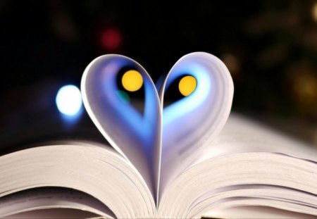 Heart - book, pages, art, heart