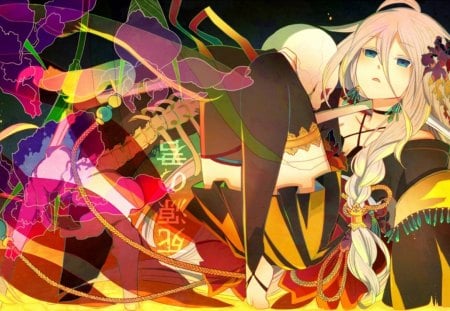 Vocaloid - vocaloid, blue eyes, long hair, pink hair, anime, ia