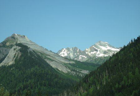 A Good Day at the Rockies BC - Canada02 - mountains, blue, summit, white, sky, photography, trees, grey, snow