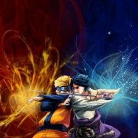 anime Naruto y Sasuke