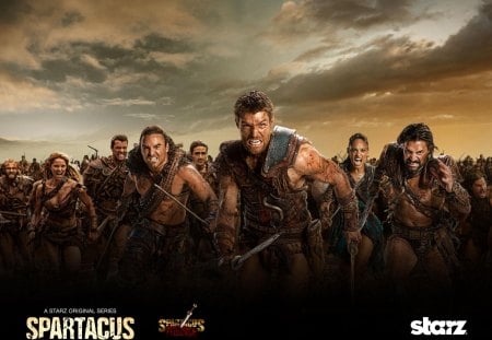 SPARTACUS WAR OF THE DAMNED - damned, spartacus, agron, naevia, blood, gannicus, war, nasir, crixus