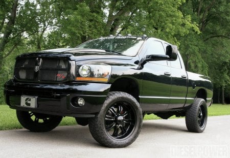 Bolt-Action Ram - Diesel, Black Wheels, Truck, Mopar