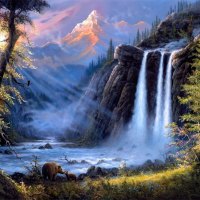 WATERFALL FOREST