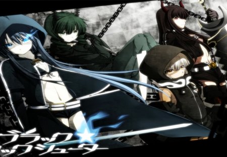 Black Rock Shooter - rock, black, female, shooter