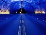 blue tunnel