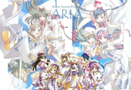 aria - girls, aria, cute, chibi